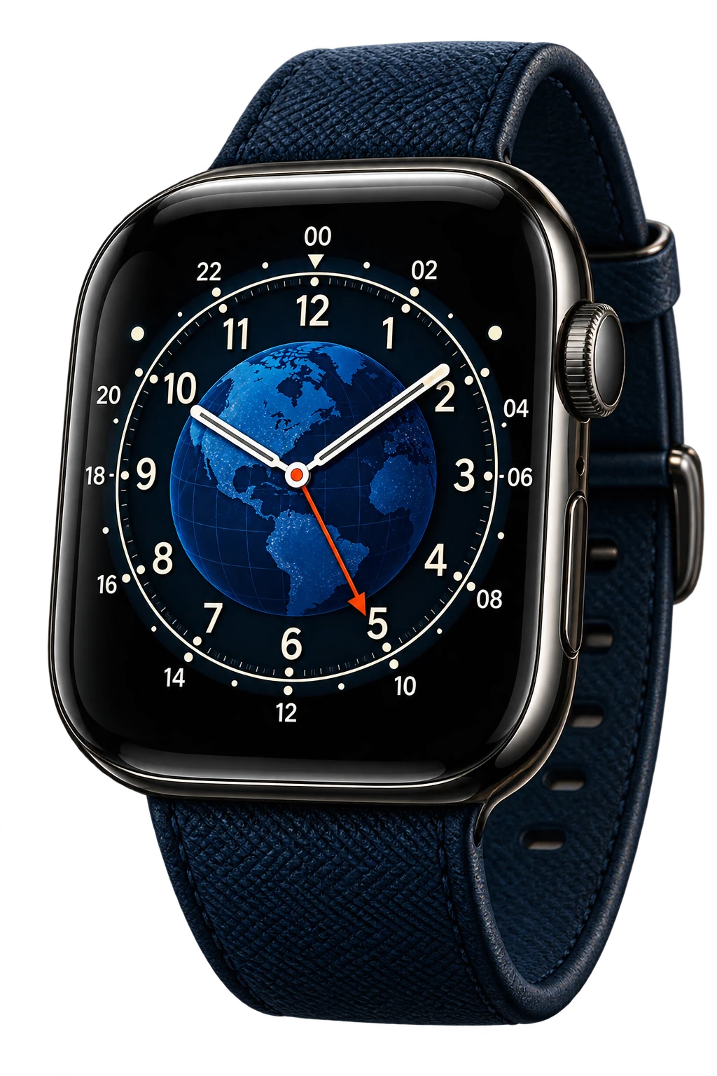 Illustrative Watch chrono concept, not an app screenshot